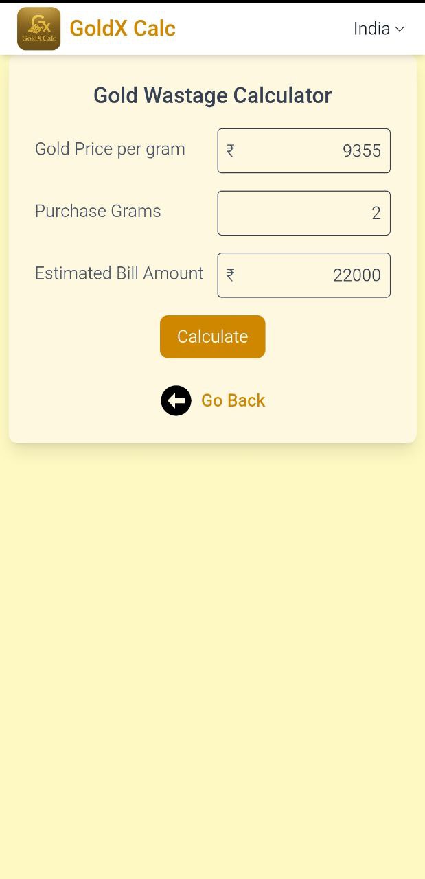 GoldX Calc screenshot 4